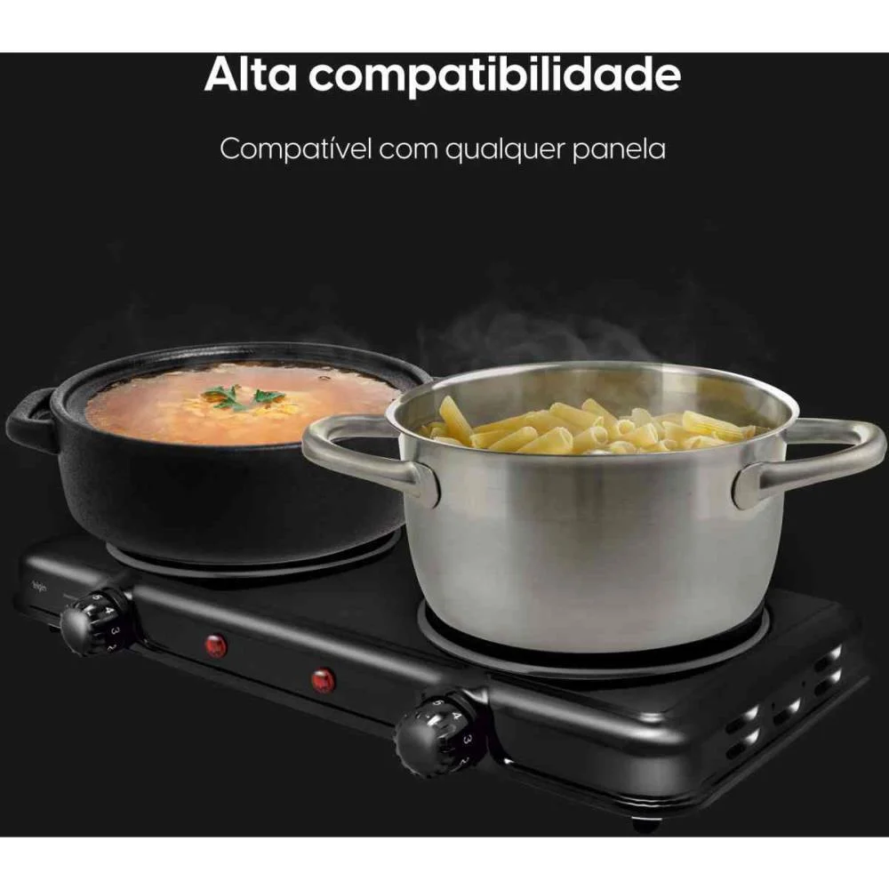 FOGAO PORTATIL 2 BOCAS 220V ELGIN (UNIDADE) - imagem 4