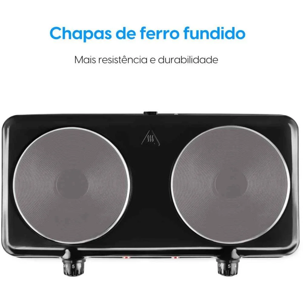 FOGAO PORTATIL 2 BOCAS 220V ELGIN (UNIDADE) - imagem 5