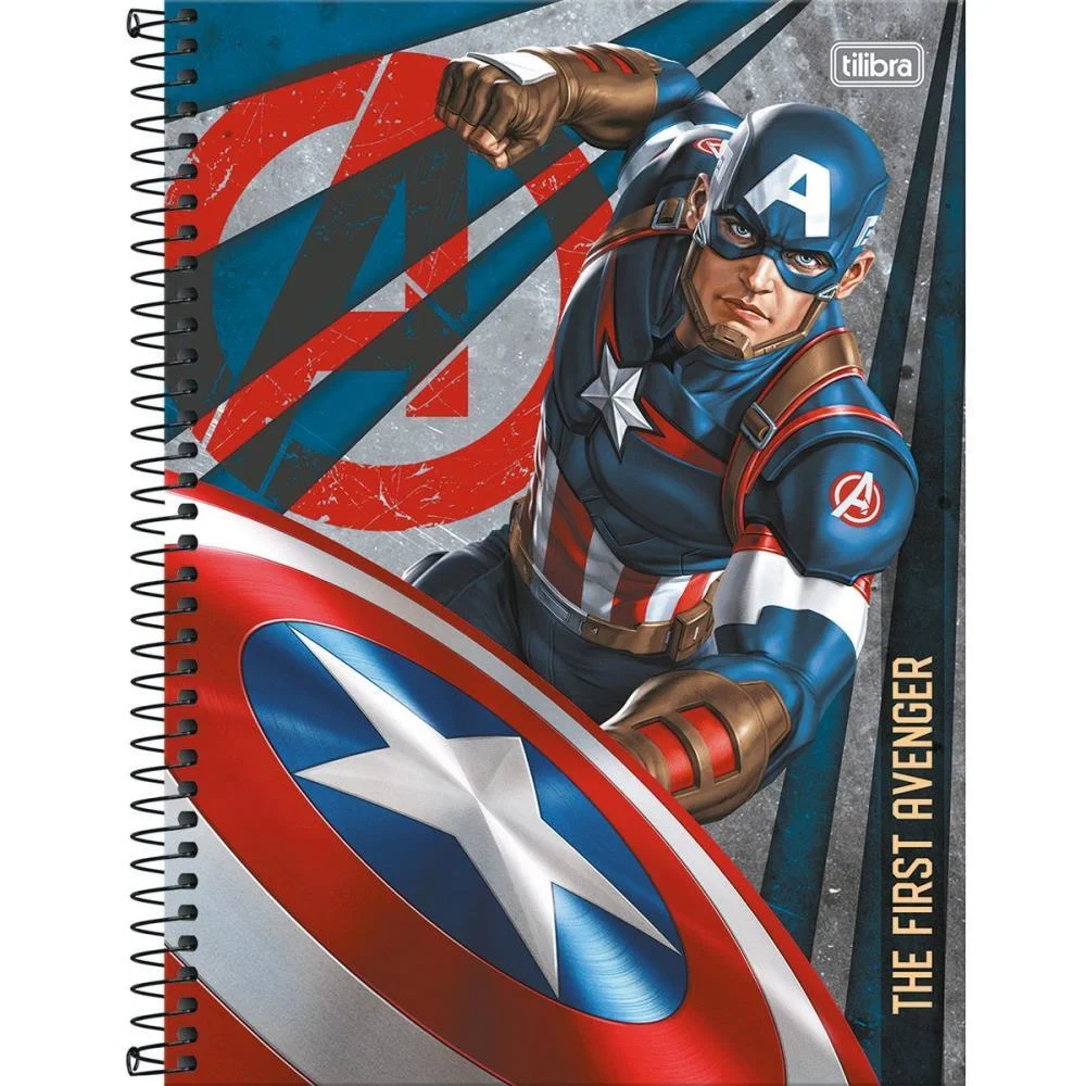 CADERNO 01X1 CAPA DURA AVENGERS 80FLS. TILIBRA (PCT.C/04) - imagem 6