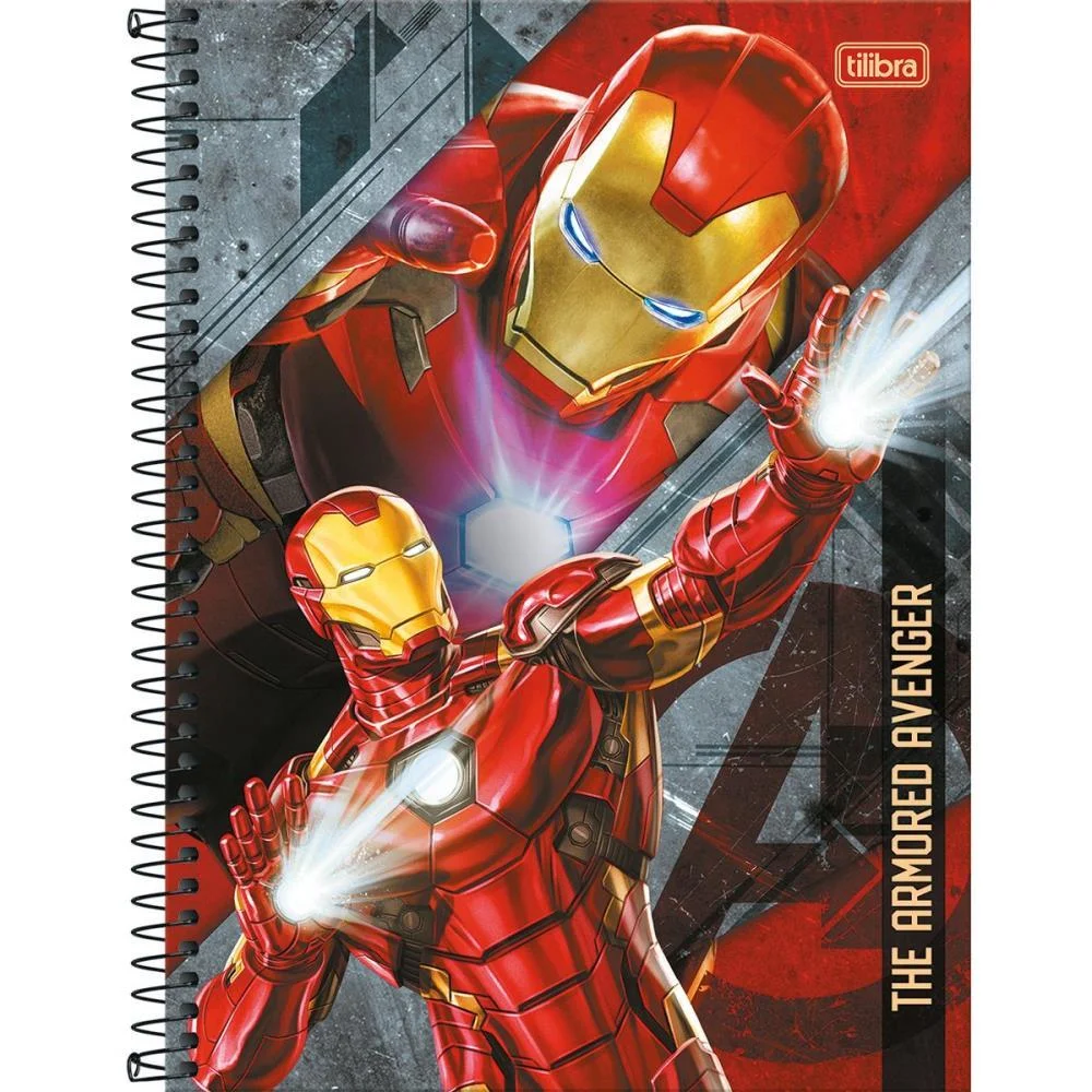 CADERNO 01X1 CAPA DURA AVENGERS 80FLS. TILIBRA (PCT.C/04) - imagem 7