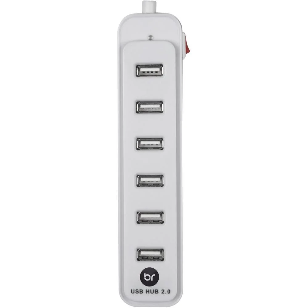HUB USB 2.0 7 PORTAS BRANCO BRIGHT (UNIDADE) - imagem 2