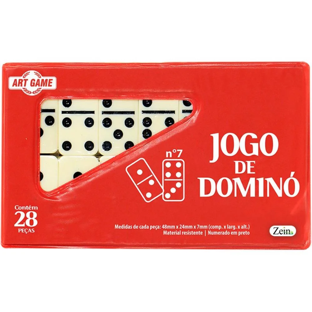 DOMINO ESTOJO 28PCS 7MM ART BRINK (ESTOJO) - imagem 5