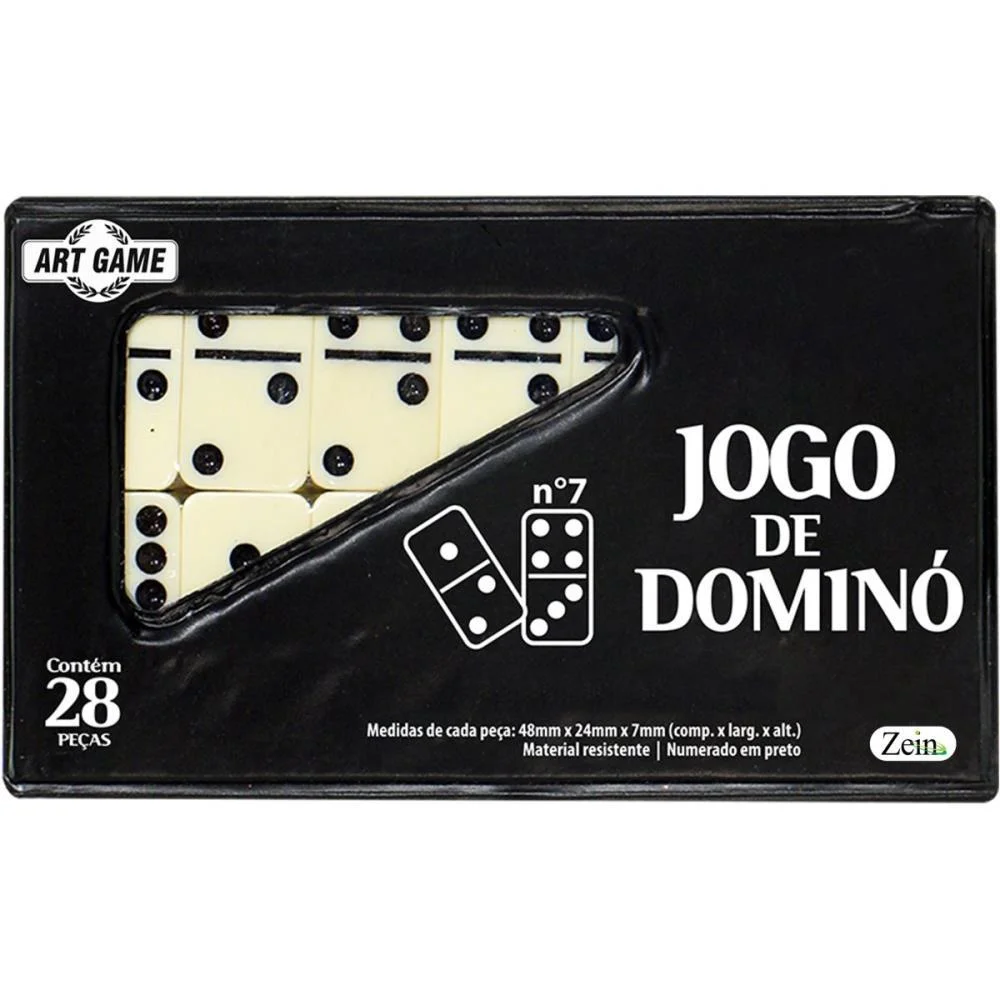 DOMINO ESTOJO 28PCS 7MM ART BRINK (ESTOJO) - imagem 7