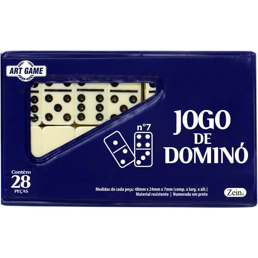 DOMINO ESTOJO 28PCS 7MM ART BRINK (ESTOJO) - imagem 8