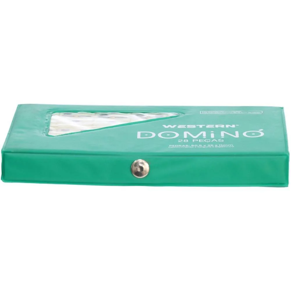 DOMINO ESTOJO 28PCS 11MM VERDE WESTERN (ESTOJO) - imagem 5