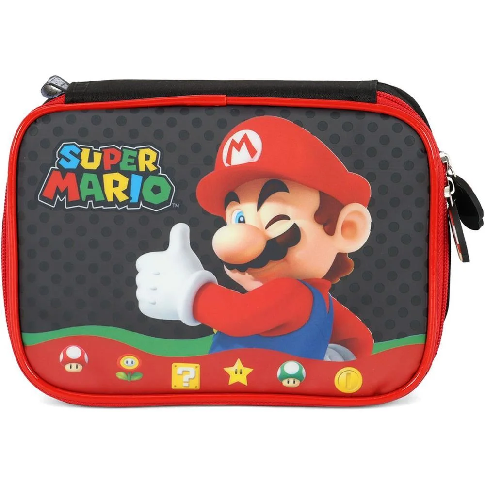 ESTOJO BOX SUPER MARIO BROS PRETO LUXCEL (UNIDADE) - imagem 2