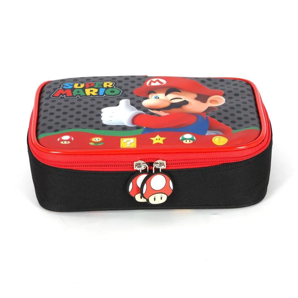 ESTOJO BOX SUPER MARIO BROS PRETO LUXCEL (UNIDADE) - imagem 4