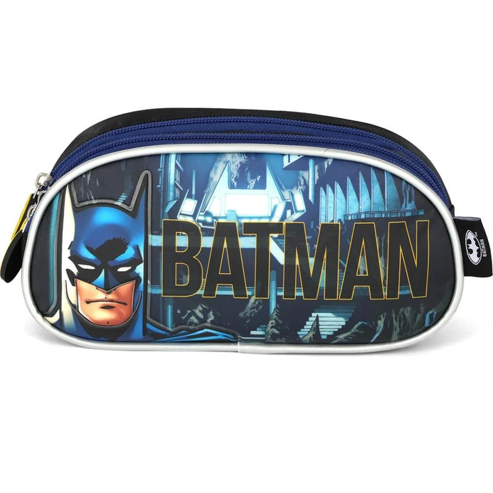 ESTOJO TRIPLO BATMAN PRETO LUXCEL (UNIDADE) - imagem 2