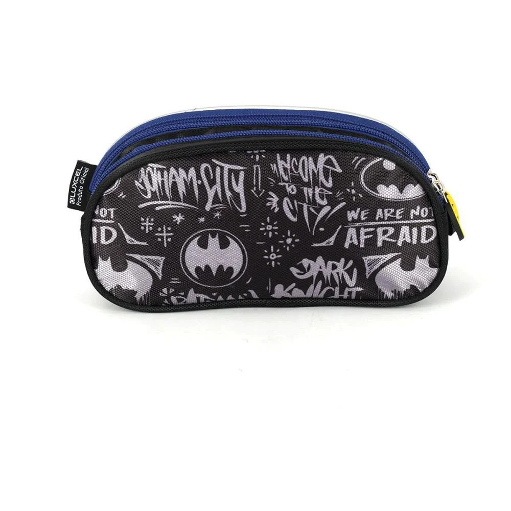 ESTOJO TRIPLO BATMAN PRETO LUXCEL (UNIDADE) - imagem 6