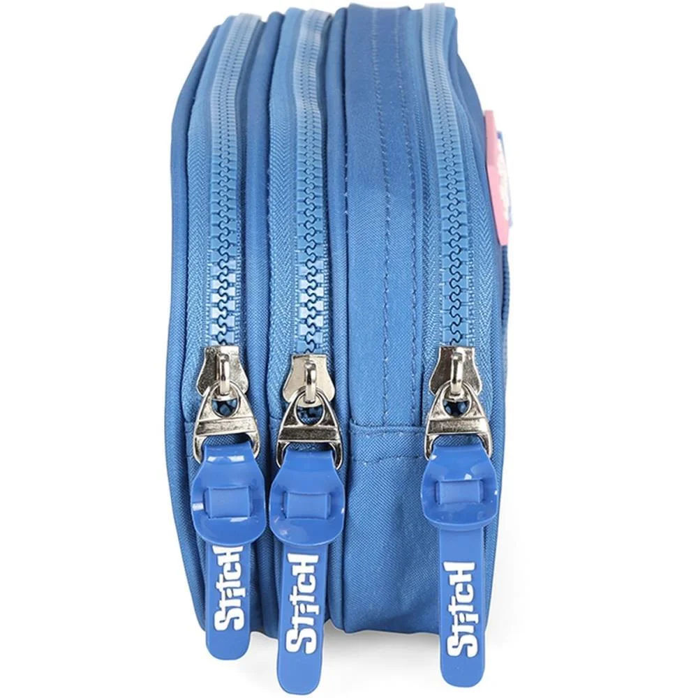 ESTOJO TRIPLO STITCH AZUL LUXCEL (UNIDADE) - imagem 5