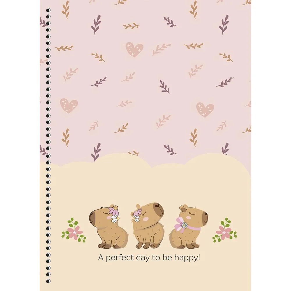 CADERNO 01X1 CAPA DURA CAPYCUTIES 80F ANIMATIVA (PCT.C/04) - imagem 3