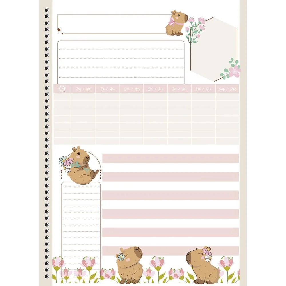 CADERNO 01X1 CAPA DURA CAPYCUTIES 80F ANIMATIVA (PCT.C/04) - imagem 5