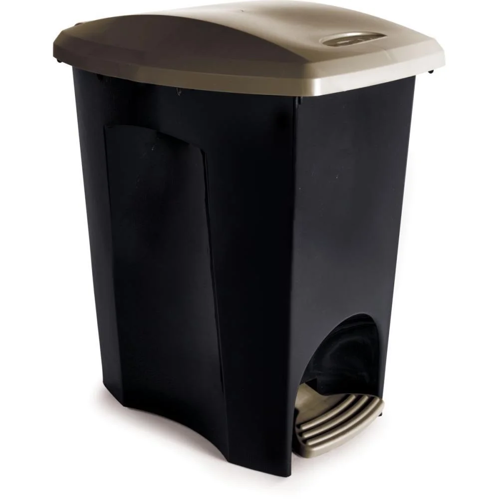 LIXEIRA ECOBLACK COM PEDAL 15L PLASUTIL (UNIDADE) - imagem 3