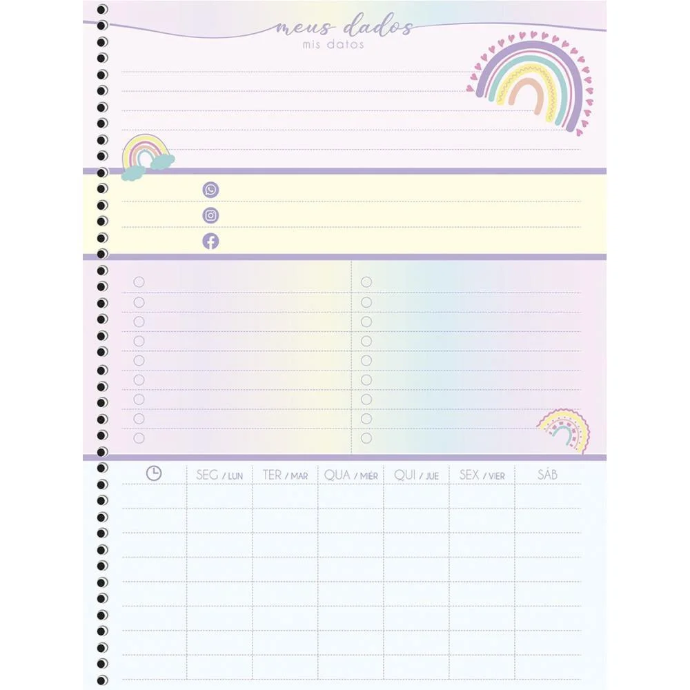 CADERNO 01X1 CAPA DURA ARC-EN-CIEL 80F ANIMATIVA (PCT.C/04) - imagem 5