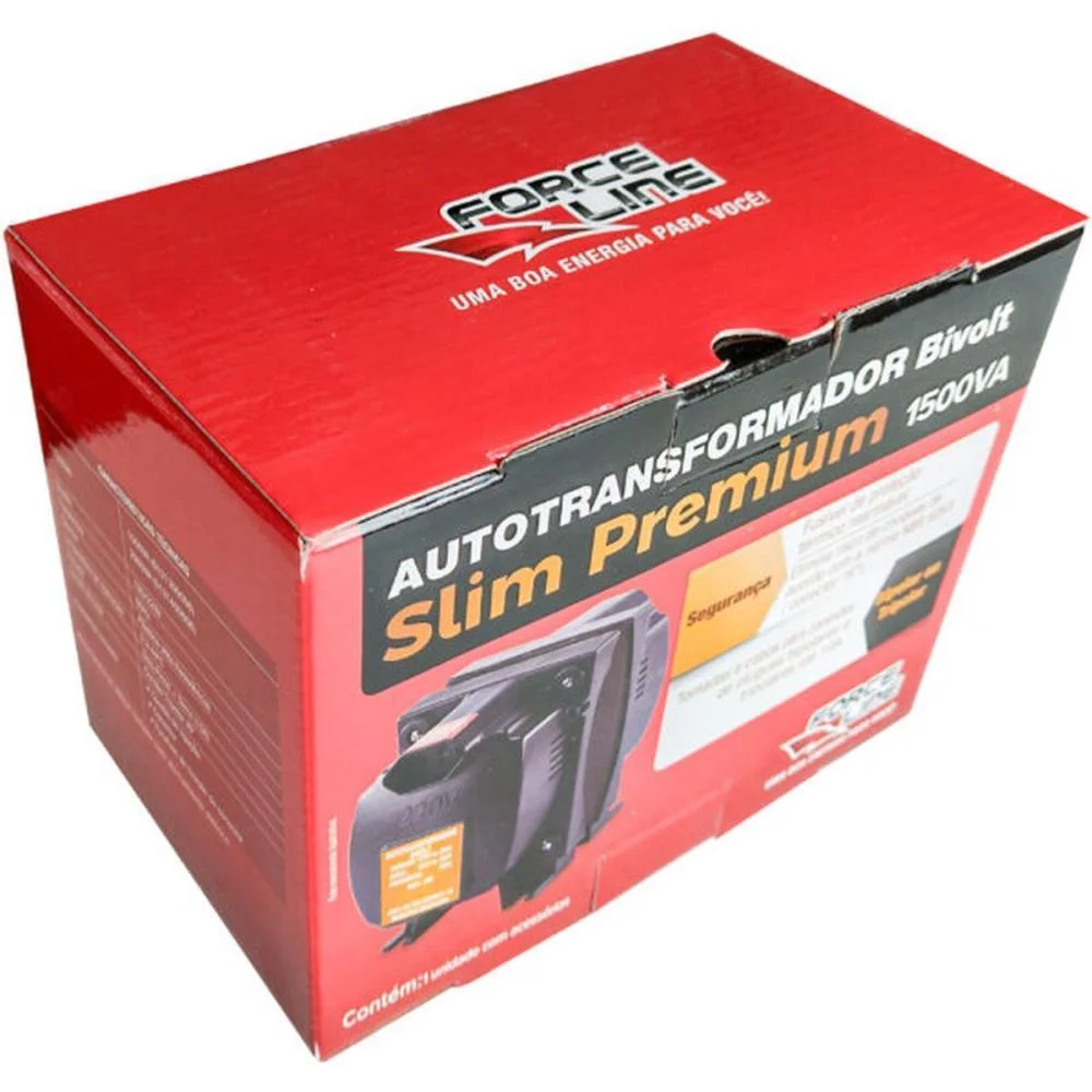 AUTO TRANSFORMADOR 2000VA BIVOLT TRIPOLAR SLIM FORCE LINE (UNIDADE) - imagem 3
