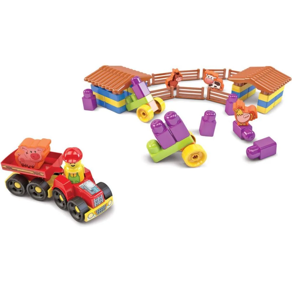 BRINQUEDO PARA MONTAR FAZENDINHA 53 PECAS DISMAT (UNIDADE) - imagem 3