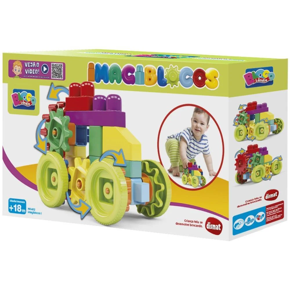 BRINQUEDO PARA MONTAR IMAGI BLOCOS I 30PECAS DISMAT (UNIDADE) - imagem 5