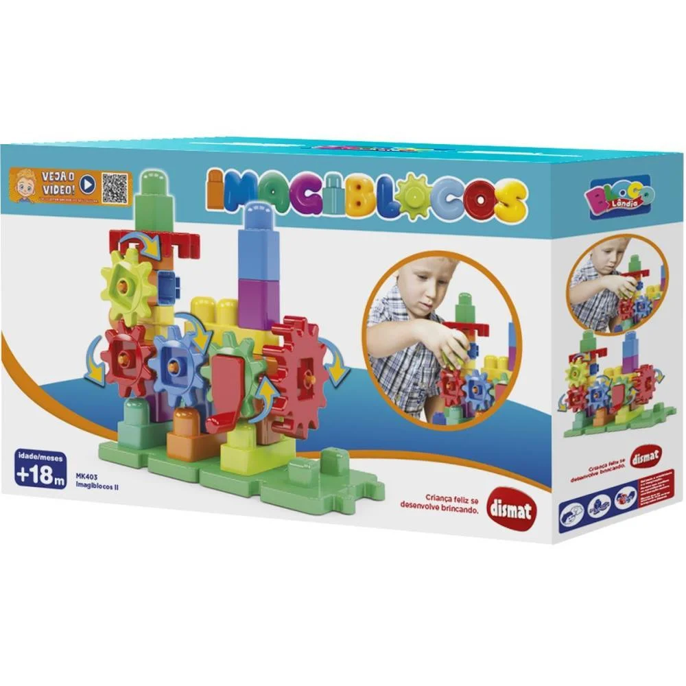 BRINQUEDO PARA MONTAR IMAGI BLOCOS II 35PECAS DISMAT (UNIDADE) - imagem 4