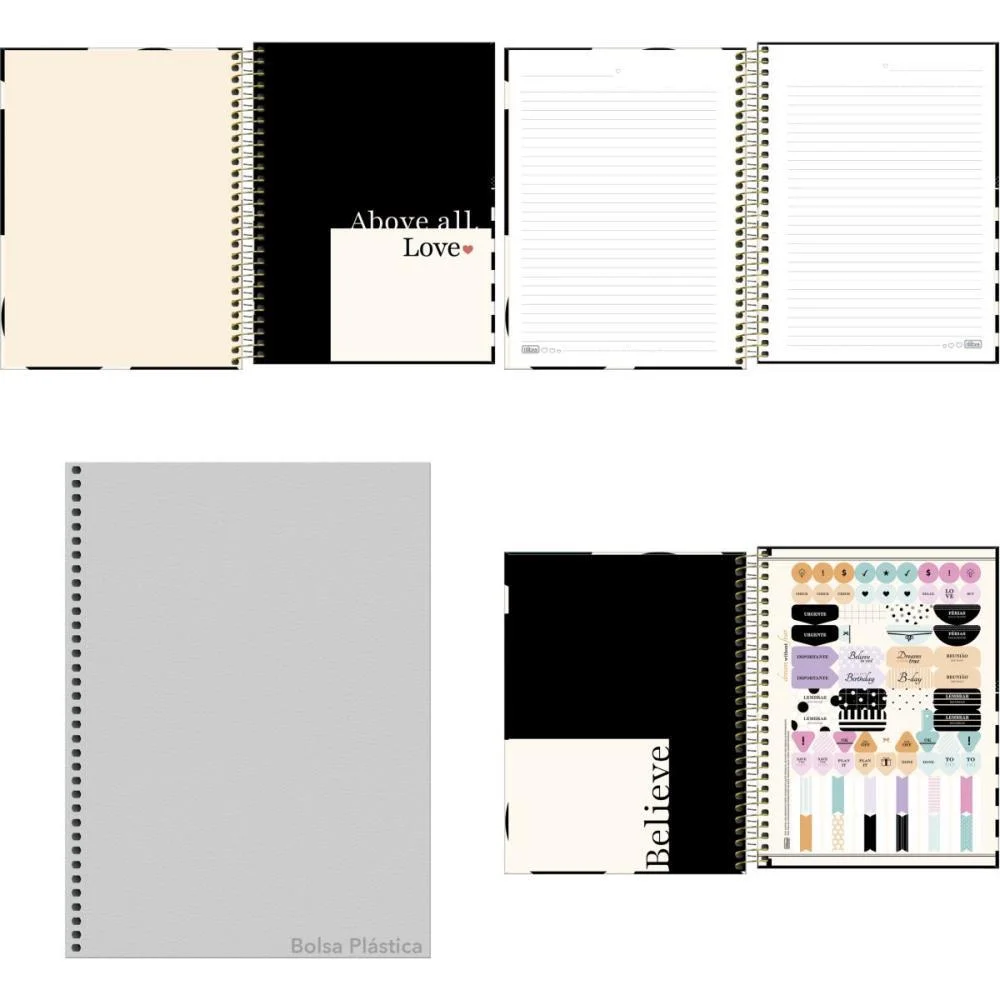 CADERNO 01X1 CP.DURA COLEGIAL WEST VILLAGE 80FLS. TILIBRA (PCT.C/04) - imagem 3