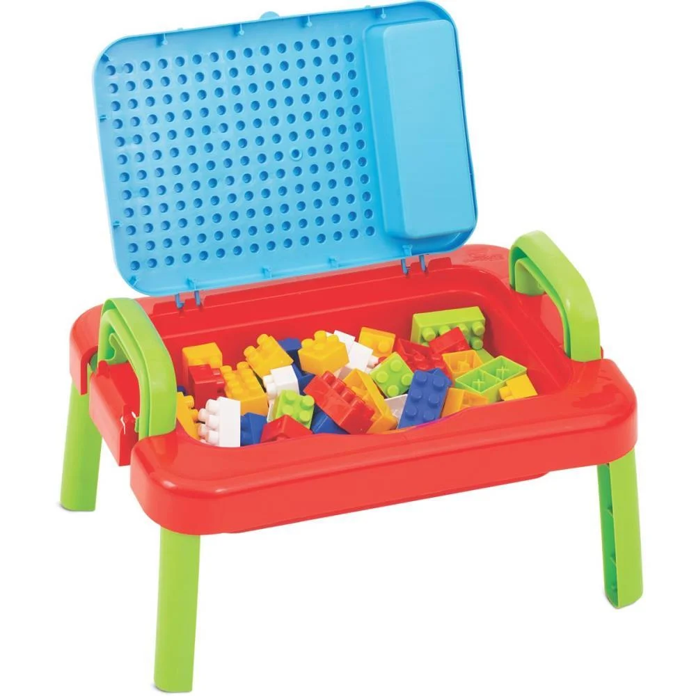 BRINQUEDO PARA MONTAR MESA MERCOBLOCKS UNISSEX 64PCS MERCO TOYS (UNIDADE) - imagem 3