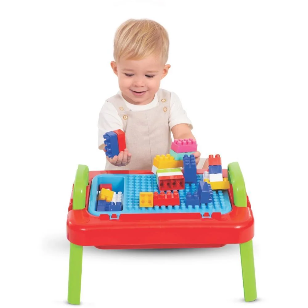 BRINQUEDO PARA MONTAR MESA MERCOBLOCKS UNISSEX 64PCS MERCO TOYS (UNIDADE) - imagem 6