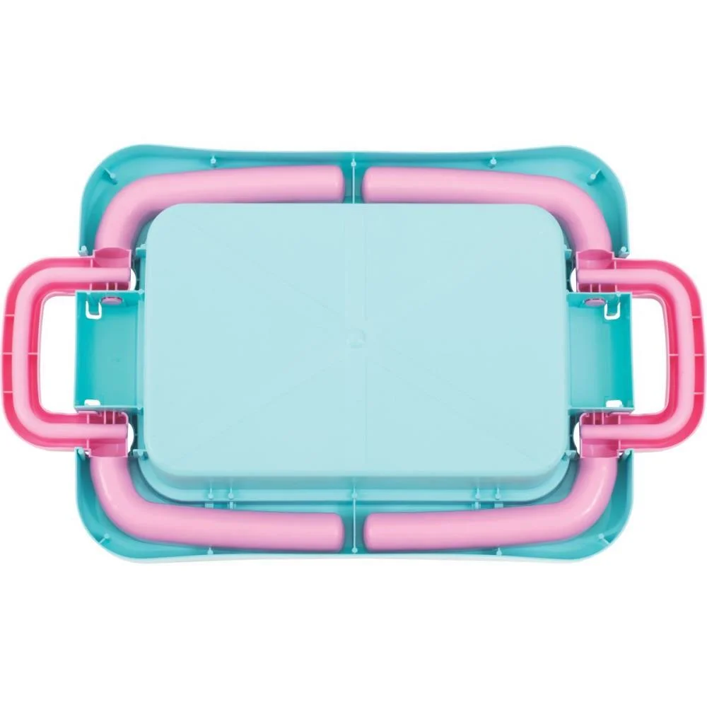 BRINQUEDO PARA MONTAR MESA MERCOBLOCKS CHARMOSA 64PC MERCO TOYS (UNIDADE) - imagem 3