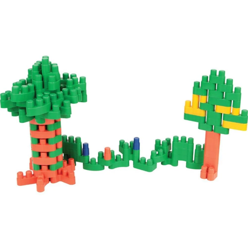 BRINQUEDO PARA MONTAR CONECTANDO FORMAS 80 PECAS CARLU (POTE) - imagem 4