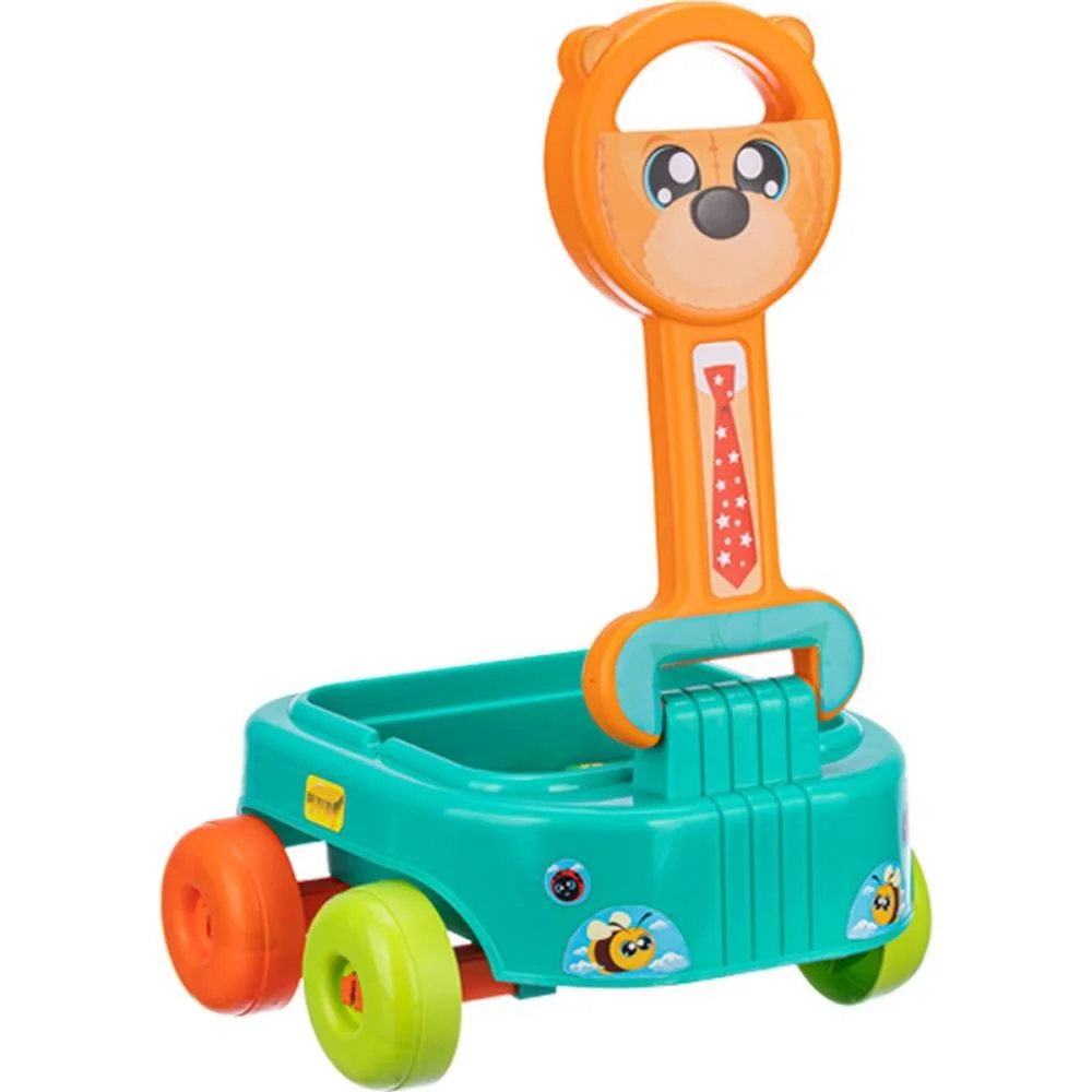 BRINQUEDO PARA MONTAR CARRINHO DE PUXAR URSO C/BLOCO GULLIVER (UNIDADE) - imagem 2