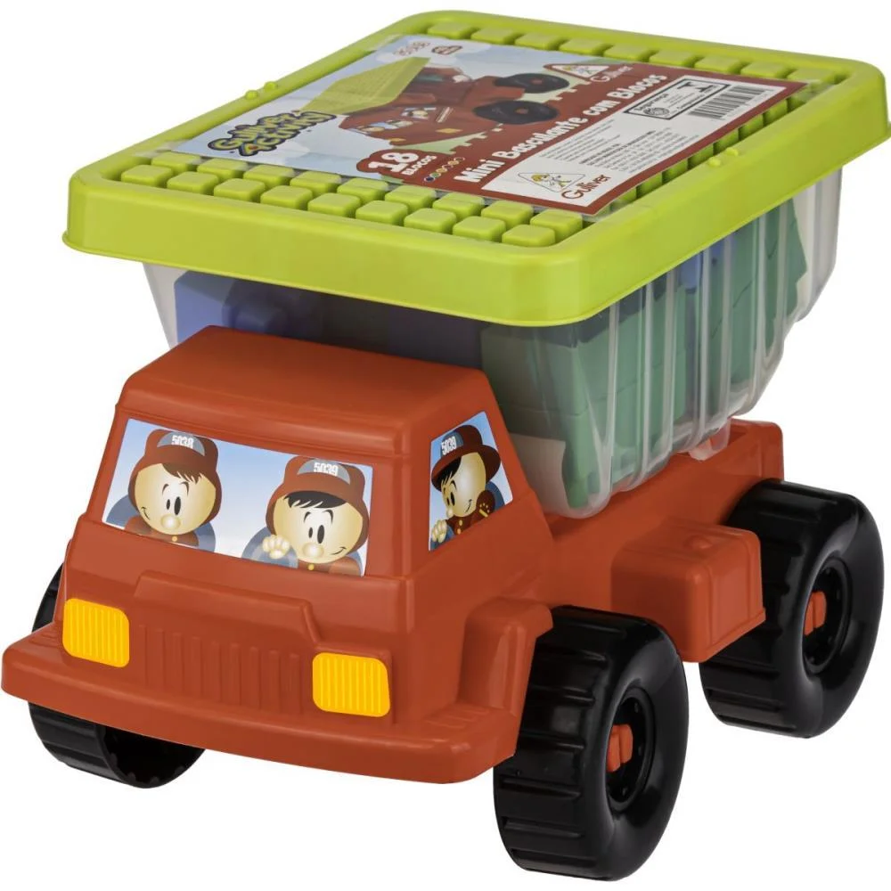 BRINQUEDO PARA MONTAR CAMINHAO BASCULANTE C/18PCS GULLIVER (UNIDADE) - imagem 4