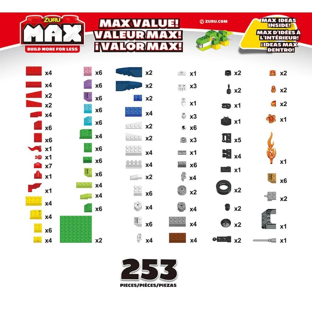 BRINQUEDO PARA MONTAR MAX CONSTRUCTION 253PCS CANDIDE (UNIDADE) - imagem 4