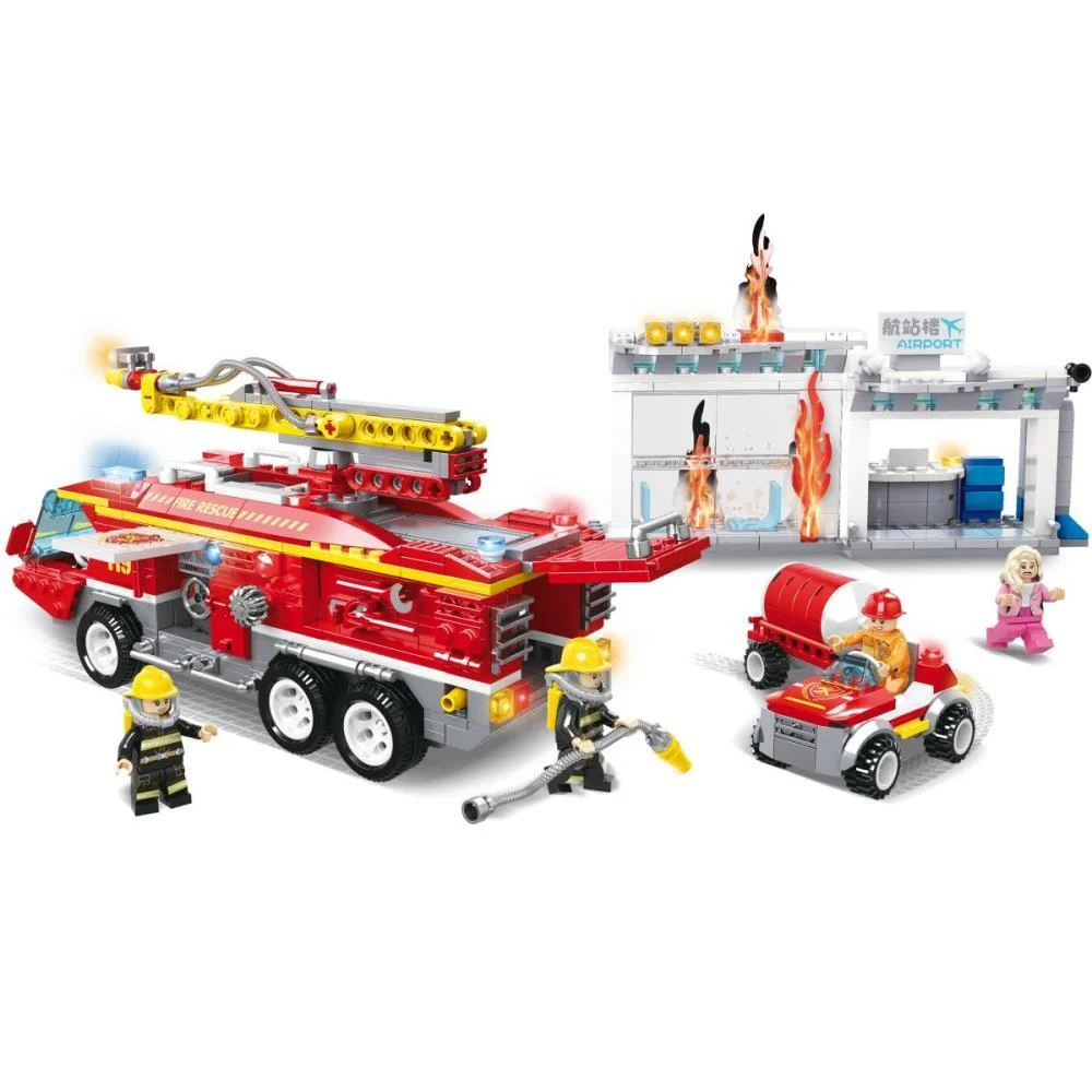 BRINQUEDO PARA MONTAR BOMBEIRO ULTRA CAMINHAO 807PCS XALINGO (UNIDADE) - imagem 5