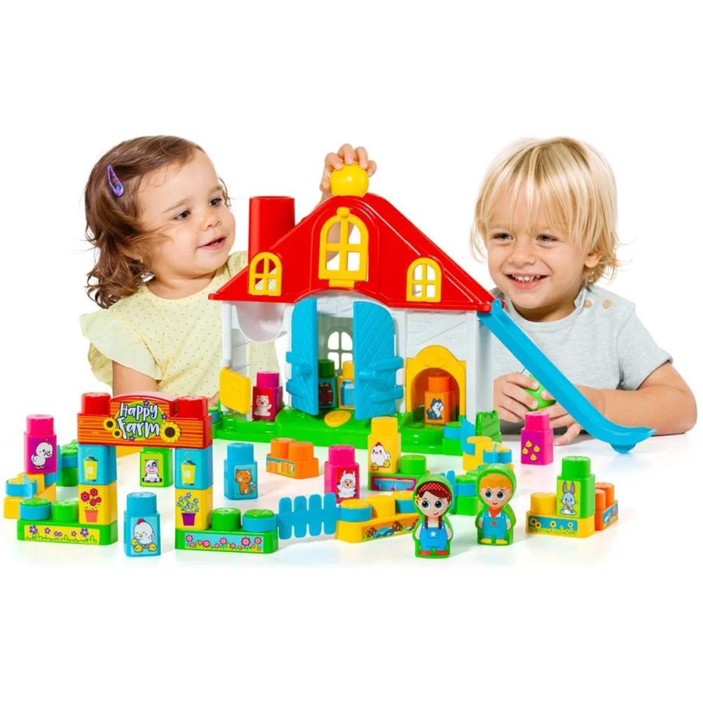 BRINQUEDO PARA MONTAR BABY LAND FAZENDINHA 19 PECAS CARDOSO TOYS (UNIDADE) - imagem 3