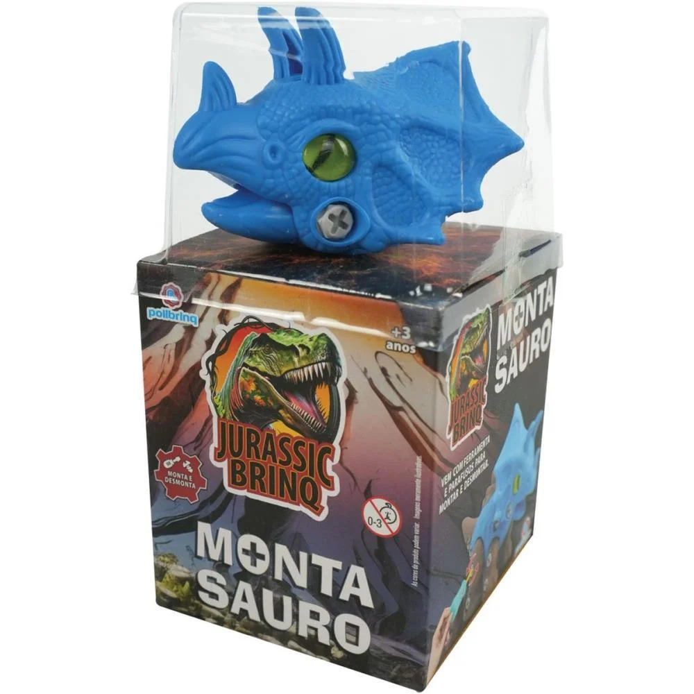 BRINQUEDO PARA MONTAR JURASSIC BRINQ MONTA SAURO (S) POLIBRINQ (UNIDADE) - imagem 4