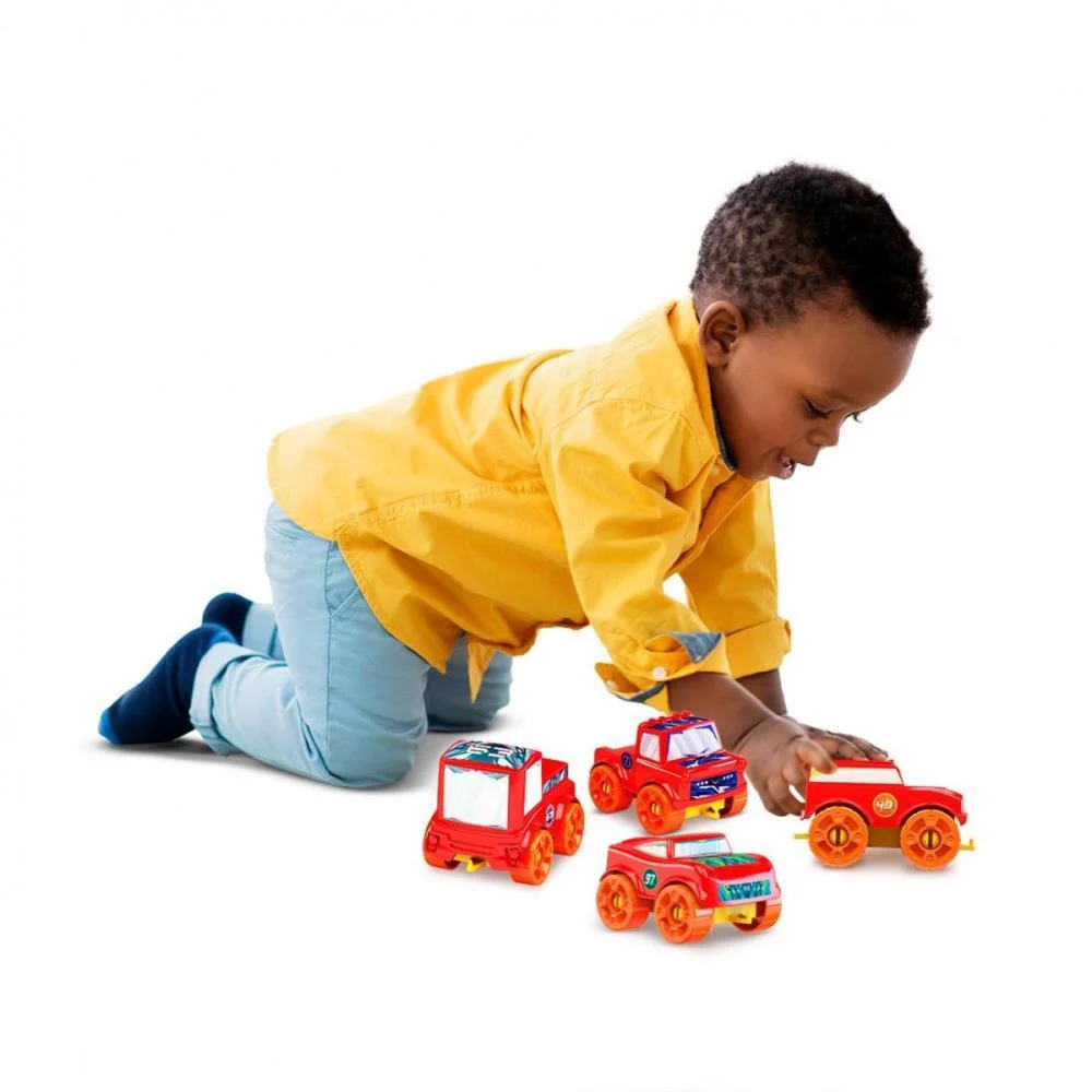 BRINQUEDO PARA MONTAR BLOCOLANDIA CLICK 4 CARROS 24P DISMAT (UNIDADE) - imagem 5