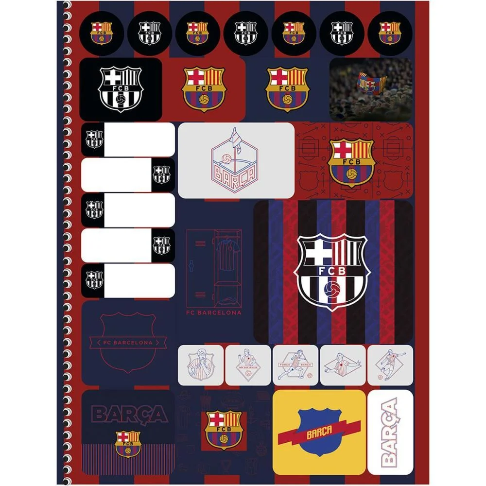 CADERNO 01X1 CAPA DURA BARCELONA 80F ANIMATIVA (PCT.C/04) - imagem 5