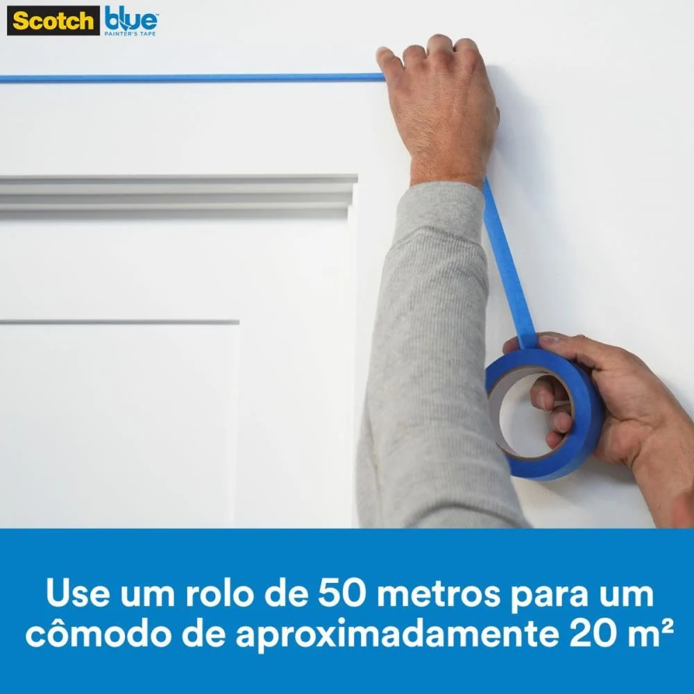 FITA CREPE BLUE TAPE 2090 24MMX50MTS. 3M (UNIDADE) - imagem 8