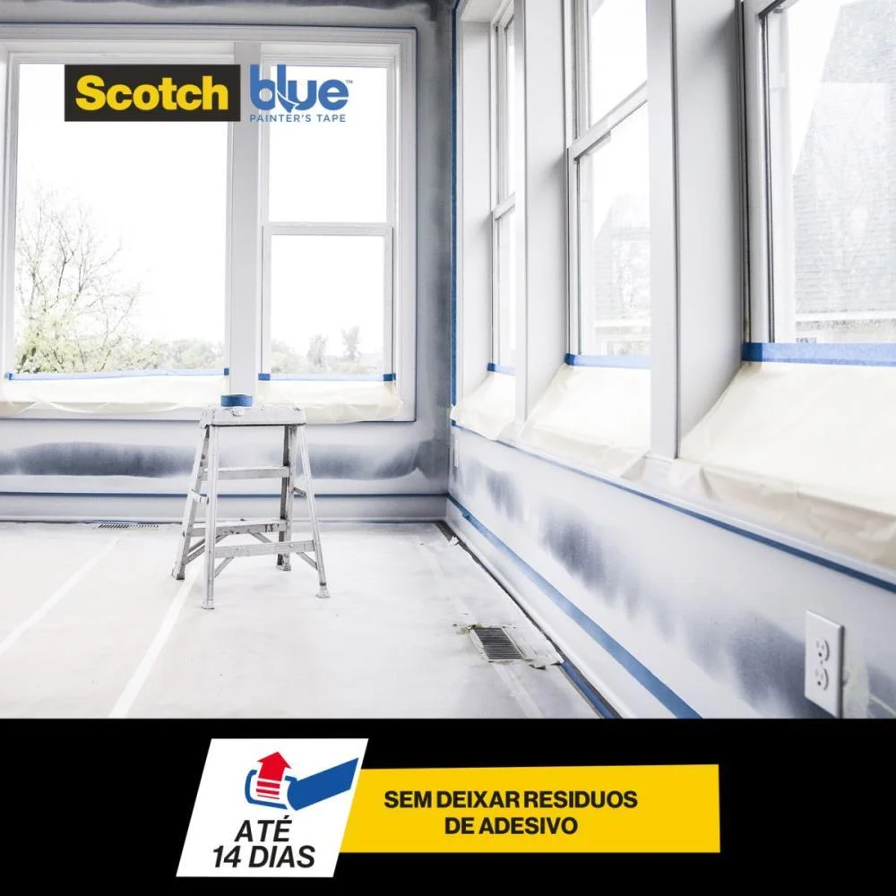 FITA CREPE BLUE TAPE 2090 48MMX50M 3M (ROLO) - imagem 4