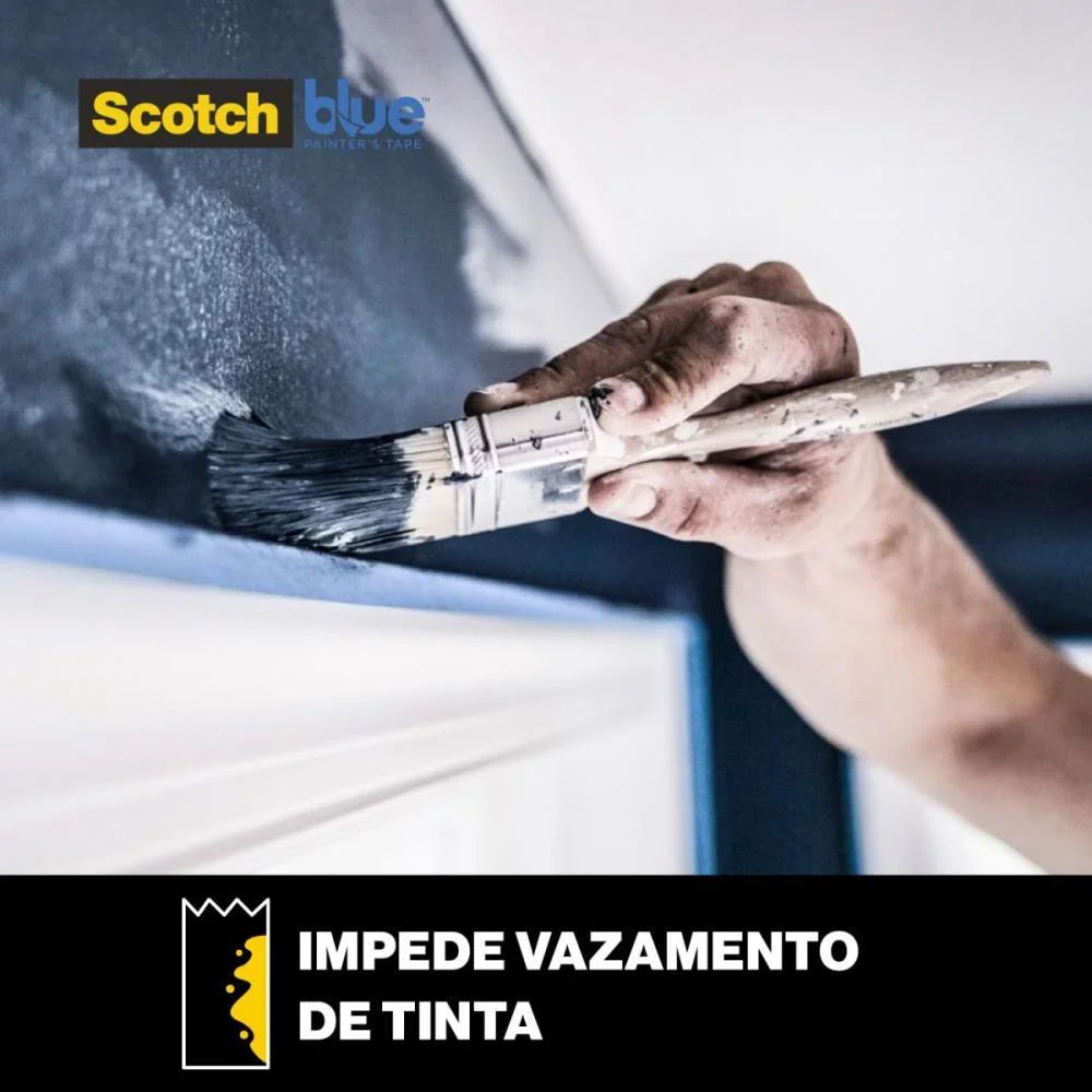 FITA CREPE BLUE TAPE 2090 48MMX50M 3M (ROLO) - imagem 7