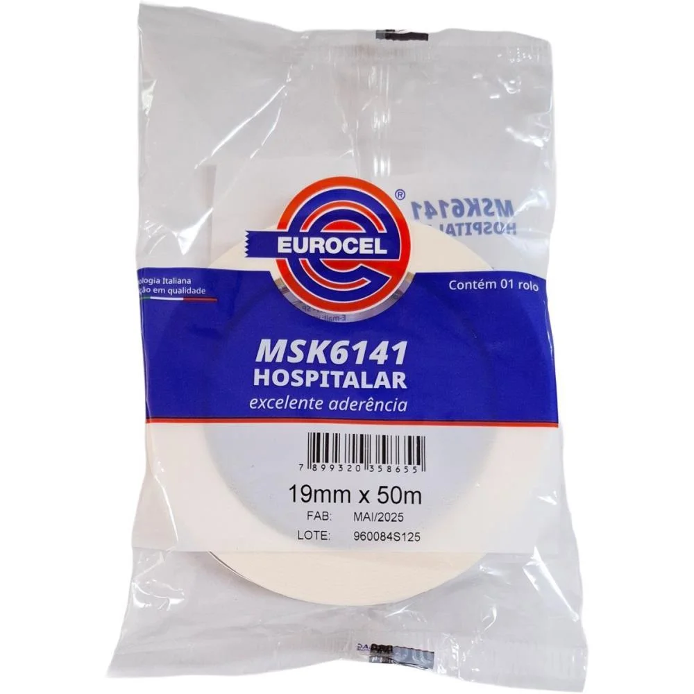 FITA CREPE HOSPITALAR 19MMX50M EUROCEL (UNIDADE) - imagem 3