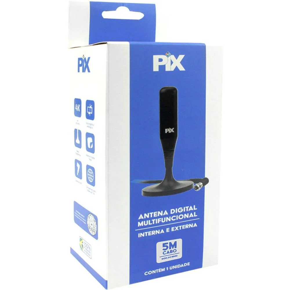 ANTENA PARA TV INTERNA/EXTERNA HDTV DIGITAL SANTANA CENTRO (UNIDADE) - imagem 5