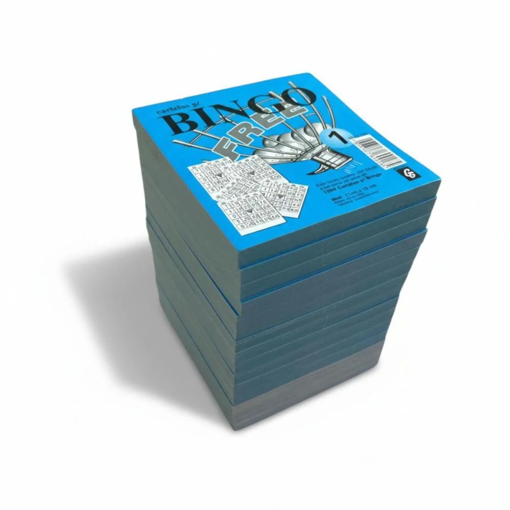 BLOCO PARA BINGO AZUL 110X100MM 100 FOLHAS GRAFICA GUERRA (PCT.C/15) - imagem 5