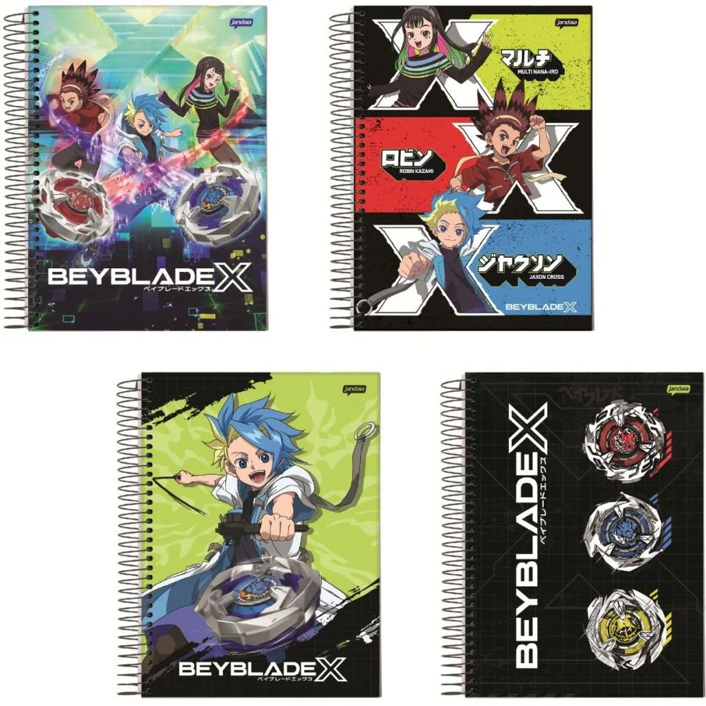 CADERNO 01X1 CAPA DURA BEYBLADE 80FLS. JANDAIA (PCY.C/04) - imagem 2