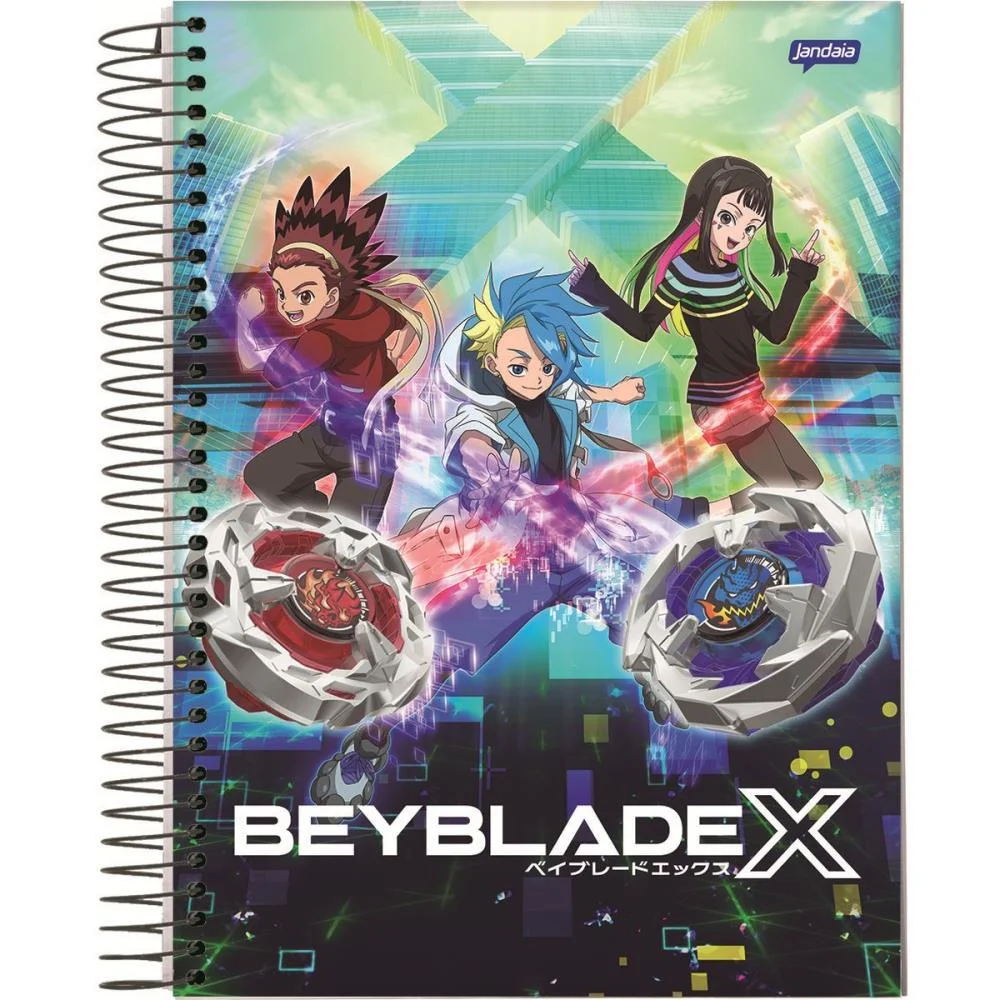 CADERNO 01X1 CAPA DURA BEYBLADE 80FLS. JANDAIA (PCY.C/04) - imagem 4