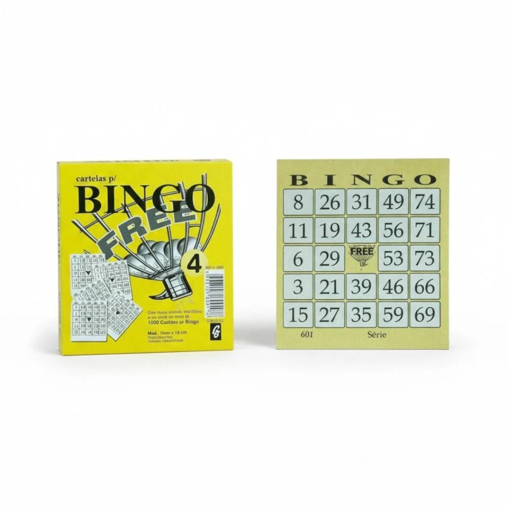 BLOCO PARA BINGO AMARELO 110X100MM 100 FOLHAS GRAFICA GUERRA (PCT.C/15) - imagem 2