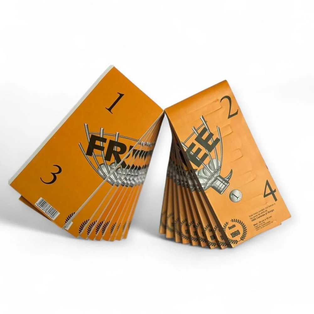 BLOCO PARA BINGO BINGAO JORNAL 2X1 100 FOLHAS GRAFICA GUERRA (PCT.C/18) - imagem 4