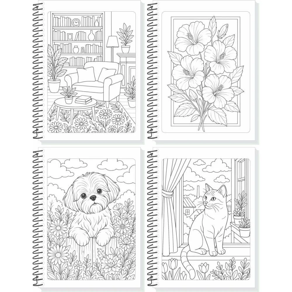 CADERNO 01X1 CP.DURA COLEGIAL SUA ARTE LIVRE 80FLS 204X234MM TAMOIO (PCT.C/04) - imagem 2