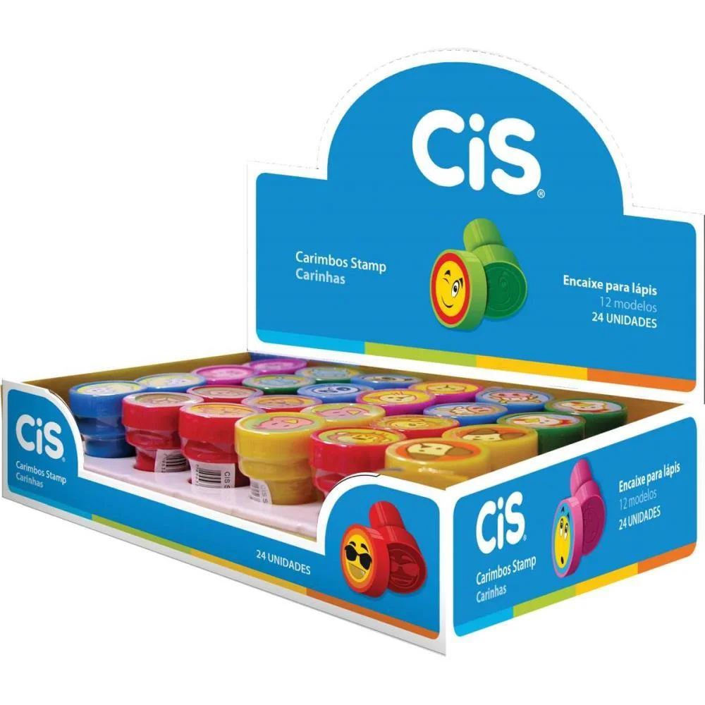 CARIMBO PEDAGOGICO CIS STAMP CARINHAS SERTIC (CX.C/24) - imagem 15