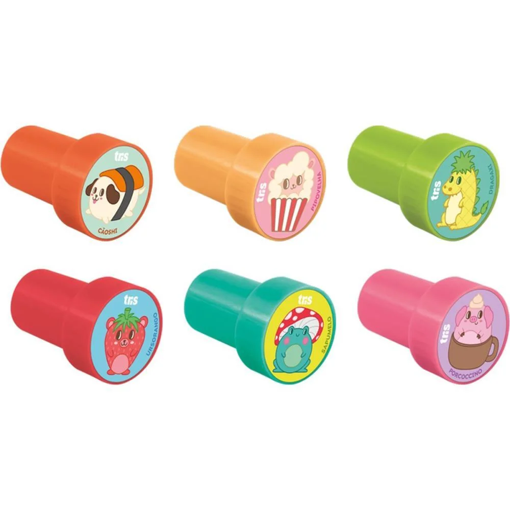 CARIMBO PEDAGOGICO TRIS ANIMALUCOS COMIDINHAS SUMMIT (DP.C/24) - imagem 4