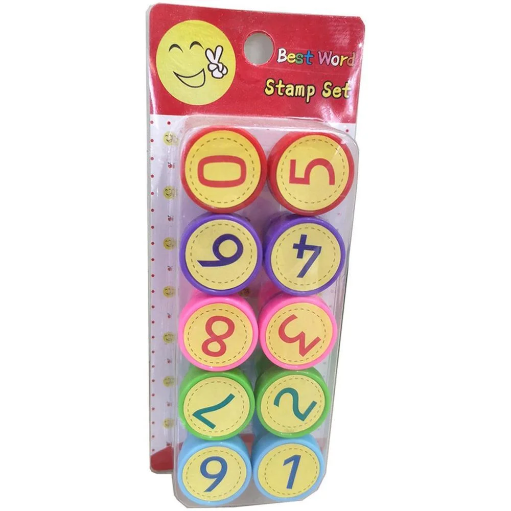 CARIMBO PEDAGOGICO NUMEROS 10 PECAS TOY MIX (UNIDADE) - imagem 2