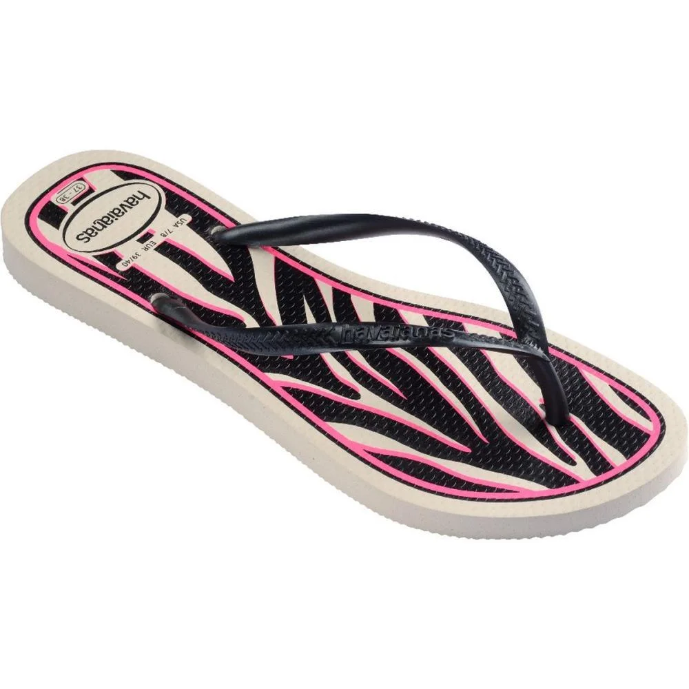 CHINELO HAVAIANAS FEMININO SLIM ANIMALS 37/8 BEGE PALHA HAVAIANAS (PAR) - imagem 3